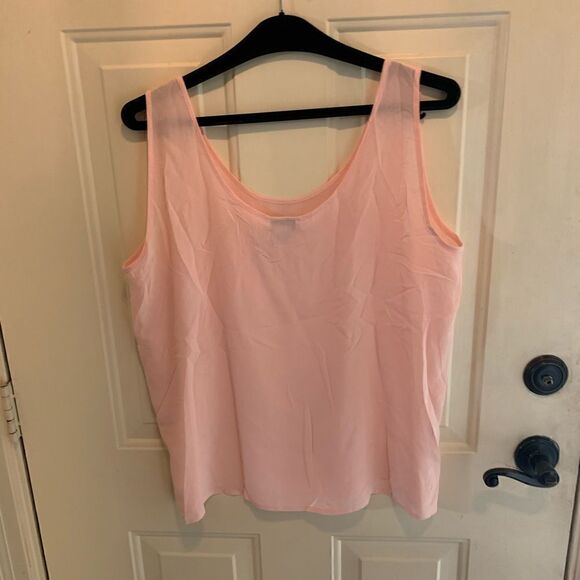 Henri Bendel Vintage Silk Tank in Pink size L - Picture 2 of 6